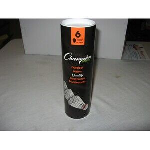 Champion Sports Outdoor Nylon Badminton Shuttlecocks 6 Pack NWOT